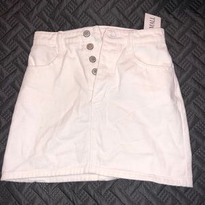 NWT Brandy Melville white denim skirt